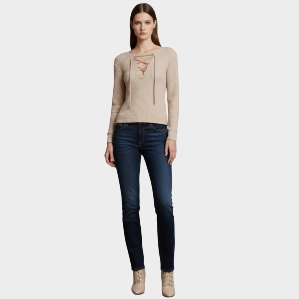 LNA Lace Up Top